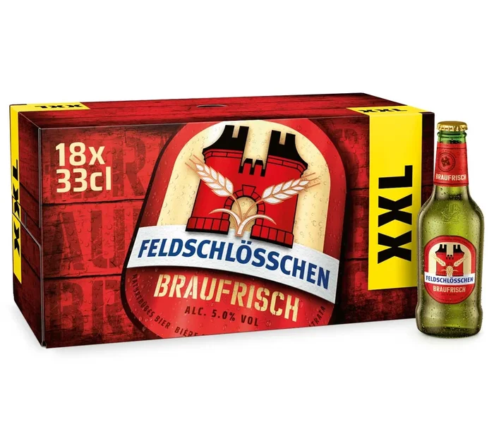 Feldschloesschen Braufrisch 18×33 cl | Achetez maintenant dans notre boutique de boissons