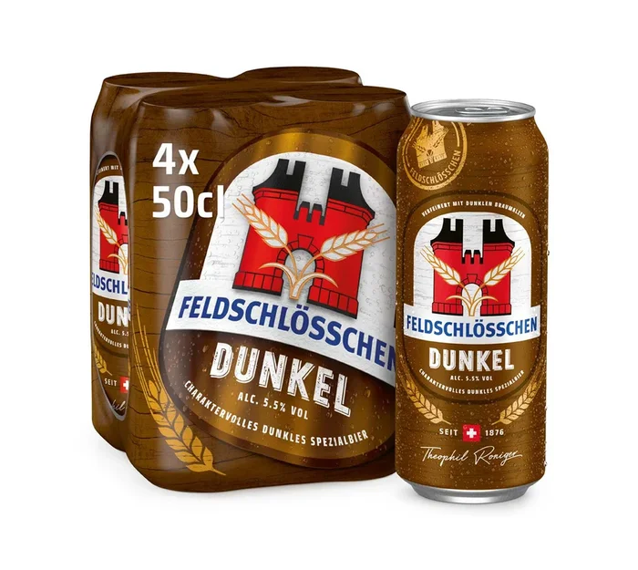 Feldschloesschen Dunkel 4×50 cl | Jetzt im Getraenkeshop kaufen