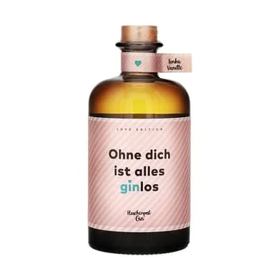 Flaschenpost Gin „Ohne dich ist alles ginlos“ 50cl