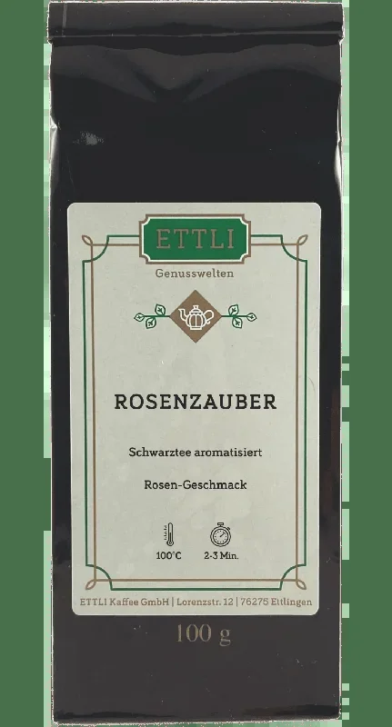 Schwarztee aromatisiert Rosenzauber (Venezia Rose)