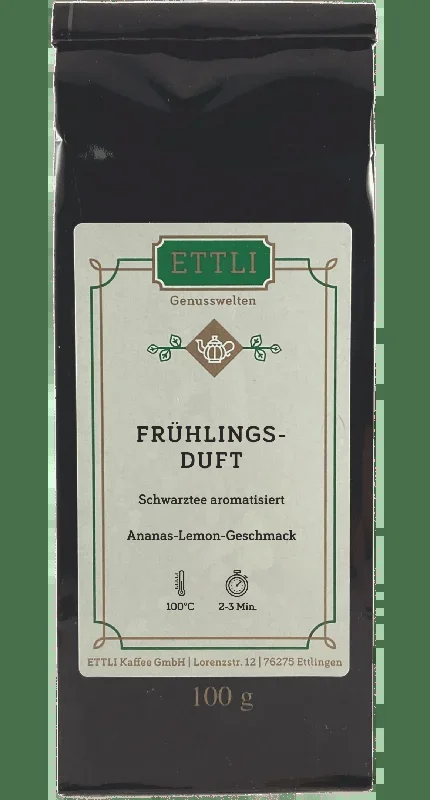 Flavored black tea spring fragrance