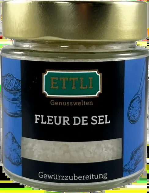 Fleur de sel in a screw-top jar