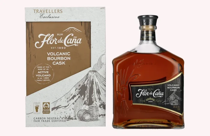 Flor de Caña Volcanic Bourbon Cask 40% Vol. 1l in Geschenkbox