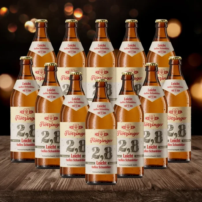 Flotzinger Leight Pils German Beer 500ml Bottles – 2.8% ABV (12 Pack)