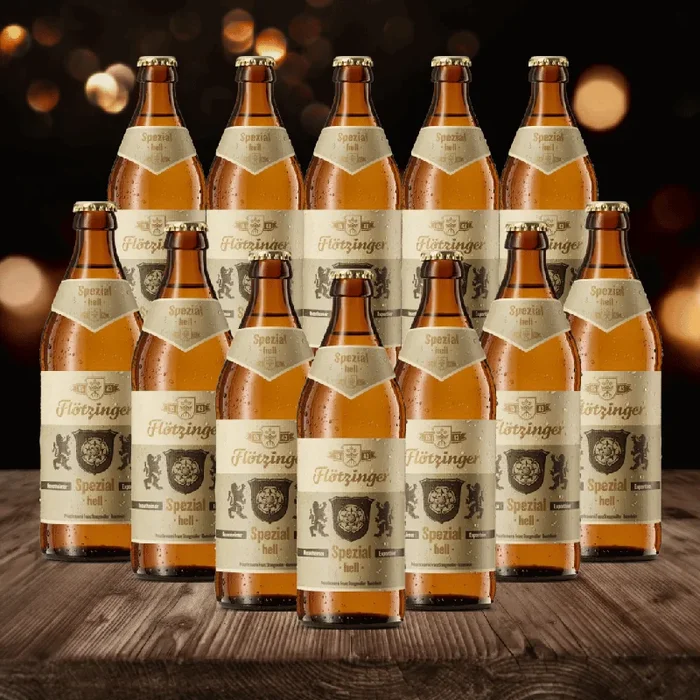 Flotzinger Spezial Hell German Beer 500ml Bottles – 5.5% ABV (12 Pack)