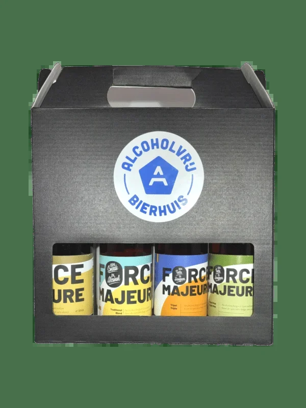 Force Majeure Cadeaubox – 4 Bieren + Cadeauverpakking