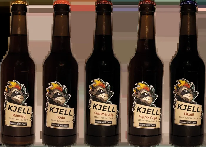 Four Shades of Kjell – 6x Craft Beer von Kjell.beer (Himbeer Weisse + Märzen + IPA + Kaffeeporter + Session)