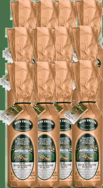 Frantoio Sant’Agata D’Oneglia Buon Frutto Olio Extra Vergine di Oliva Sparpaket 12 x 1L