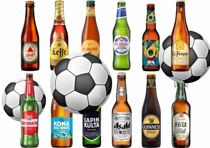 Fussball-Welt Bierpaket mit 12 Bierflaschen