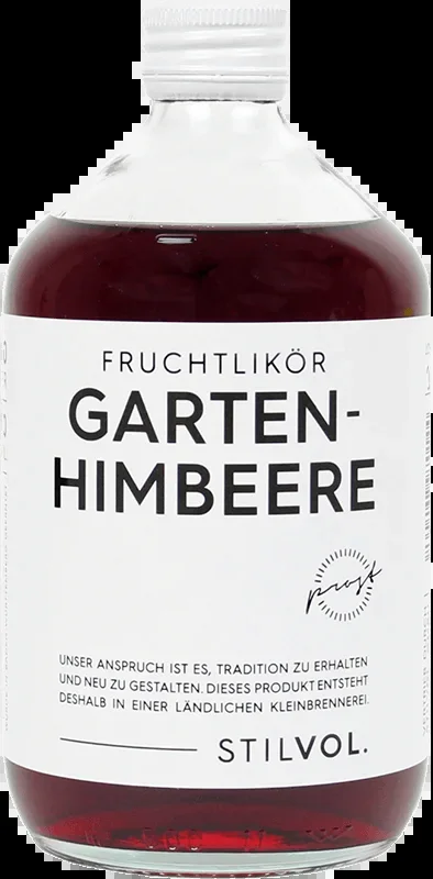 Garden raspberry fruit liqueur – Advent calendar