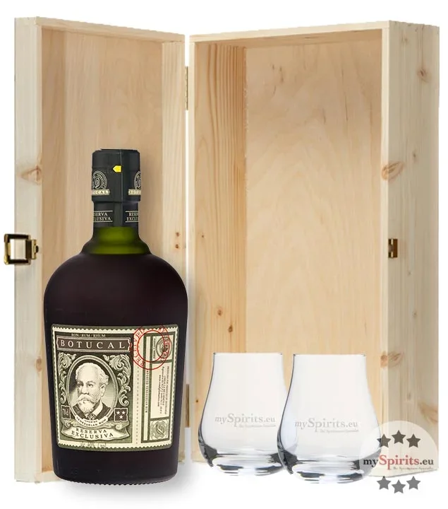 Geschenk-Set Botucal Rum in Holzkiste
