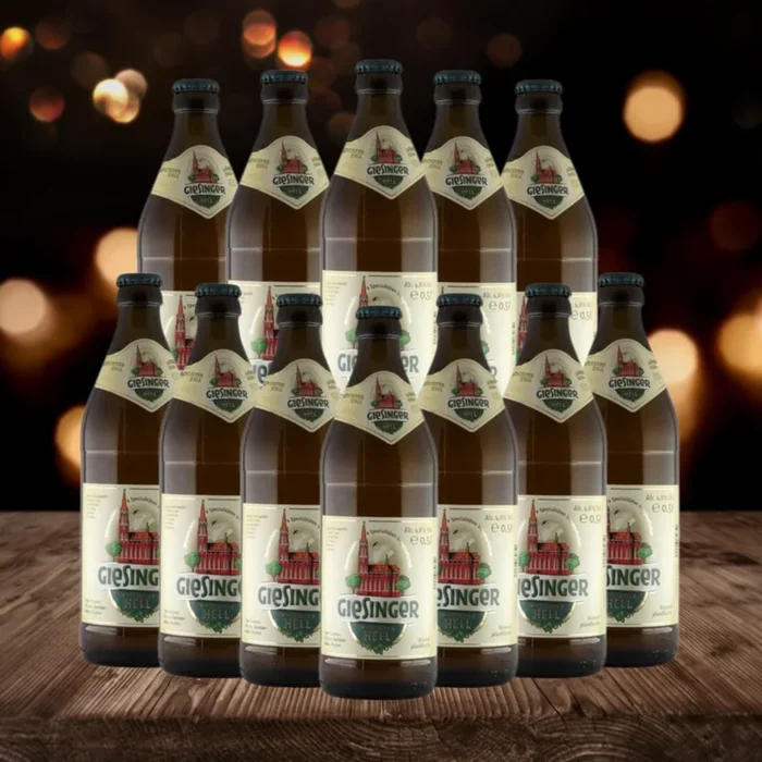 Giesinger German Münchner Hell 500ml Bottles – 4.8% ABV (12 Pack)