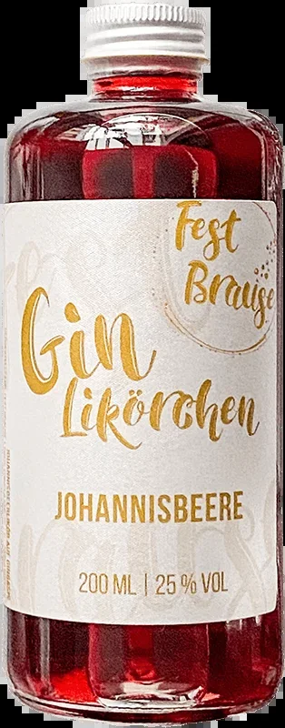 Gin liqueur with redcurrant
