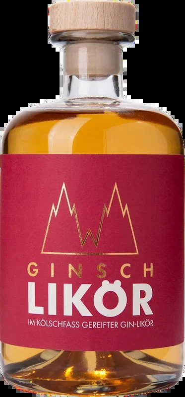 Ginsch Gin-Likör im Kölschfass gereift