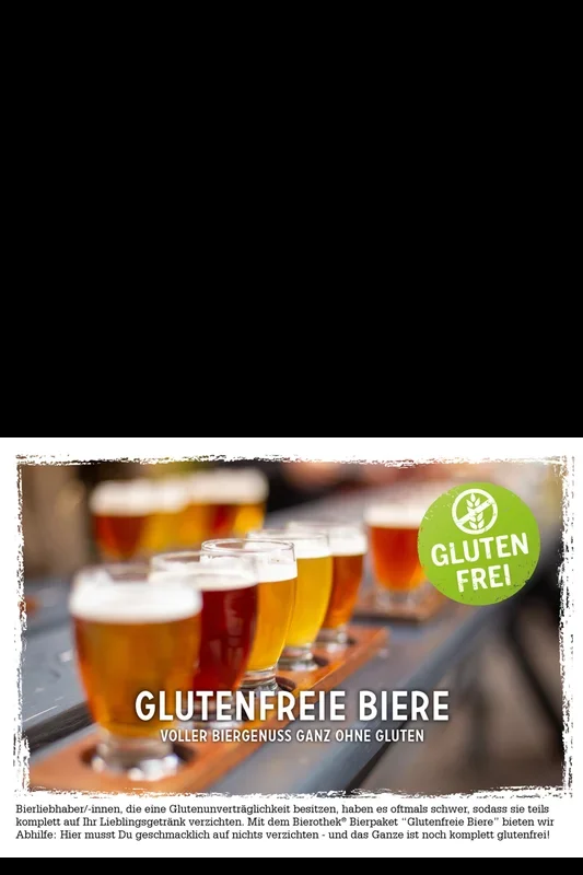 Gluten-free beer package – craft beer tasting set