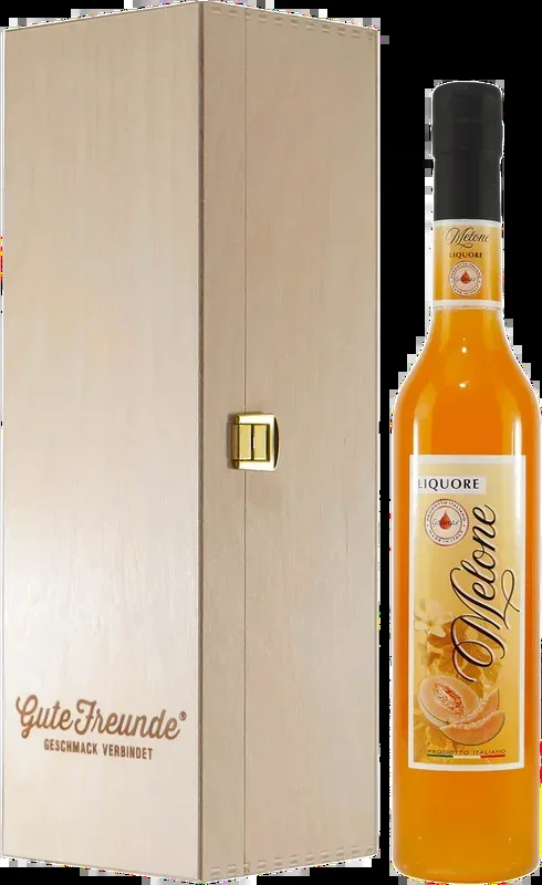 Golmar Melone Liquore mit Geschenk-Holzkiste