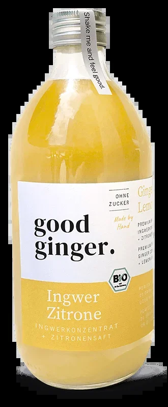 Good Ginger Ingwer Zitrone – Bio Ingwerkonzentrat + Zitronensaft