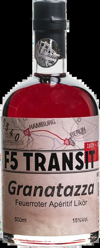 Granatazza Aperitif Liqueur No. 5540 – Red Pomegranate – F5 Transit – Transit Schnapps