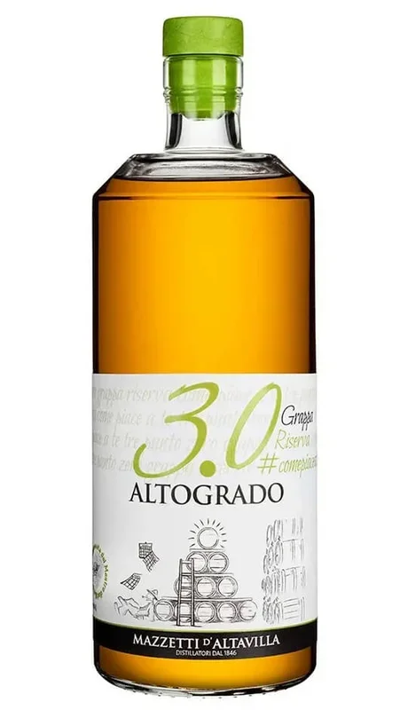 Grappa Alto Grado 3.0 Riserva 70cl – Mazzetti