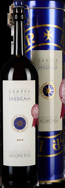 Grappa Barili di Sassicaia 0,5 Liter in Tube