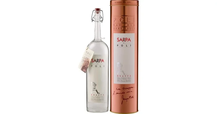 Grappa Sarpa di Poli – in Geschenkröhre –