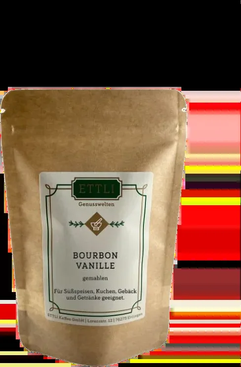 Ground real Bourbon vanilla