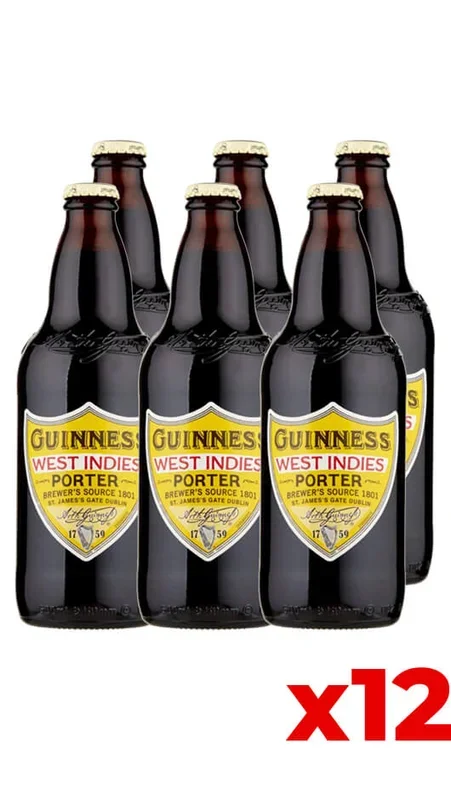 Guinness West Indies Porter 50cl – Cassa da 12 Bottiglie