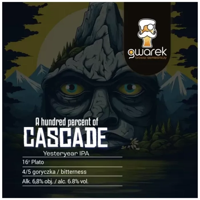 GWAREK A hundred percent of CASCADE Yesteryear IPA