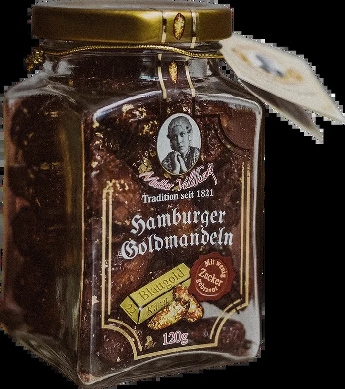 Hamburg gold almonds – roasted almonds refined with gold leaf