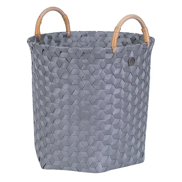 Handed By | Korb Rund mit Griff | Dark Grey M