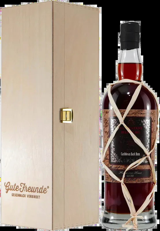 Hansestadt Hamburg Storehouse Caribbean Dark Rum mit Geschenk-Holzkiste