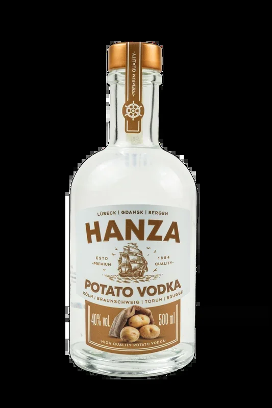 Hanza Premium Kartoffel Vodka: 0,5l, Alk. 40% vol.