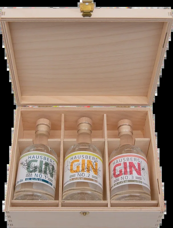 Hausberg 3er Gin Tasting Box (3x New Western Dry Gin)