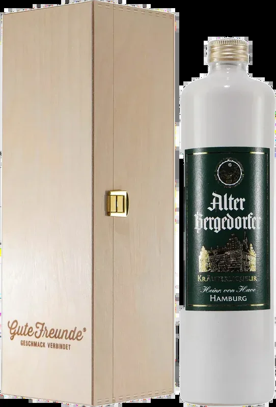 Heinr. von Have Old Bergedorf herbal liqueur with wooden gift box
