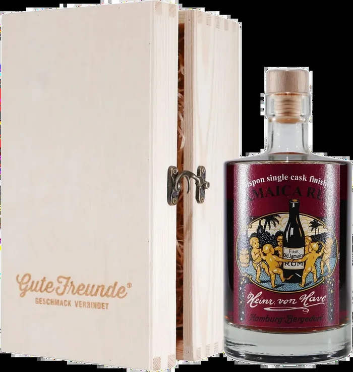 Heinr. von Have Jamaica Rum Rotspon Finish with wooden gift box