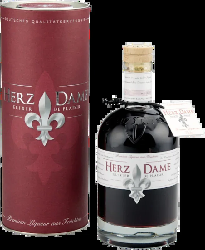 Herzdame in Geschenkdose – Fruchtlikör