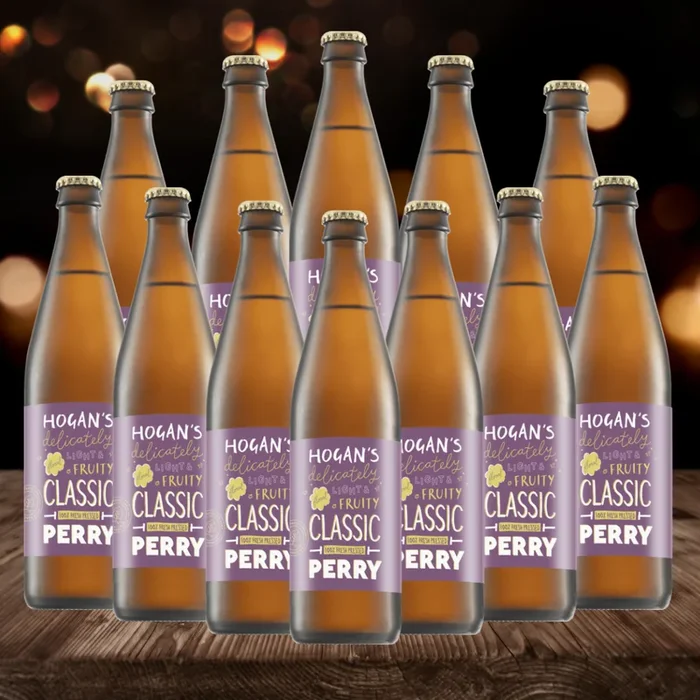 Hogan’s British Classic Perry Cider 500ml Bottles – 5.4% ABV