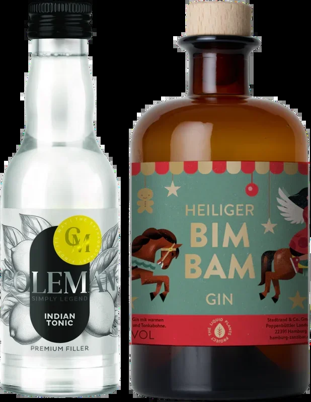 Holy Bimbam Gin Bundle (1x New Western Gin + 1x Coleman Indian Tonic Water + 1x Tumbler Glass)