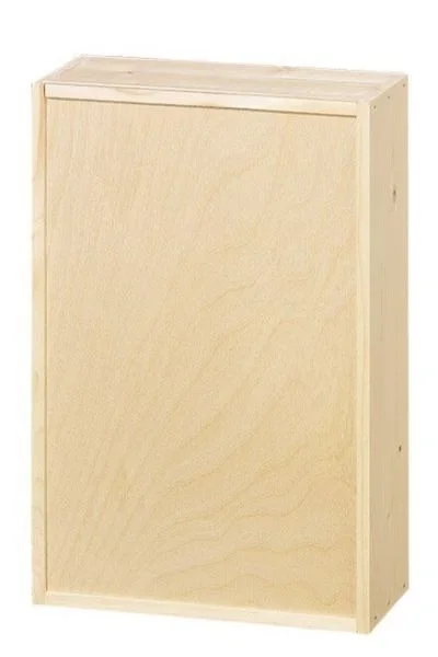 Holzkiste für drei Flaschen