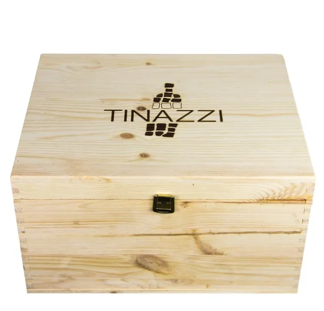 Holzkiste für Weine Tinazzi (6 Flaschen)