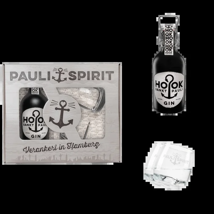 HOOK Gin gift set with 2 tumblers