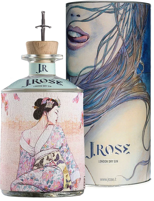 J. Rose London Dry Gin JR08 mit Geschenkdose 0,7 Liter 43 % Vol.