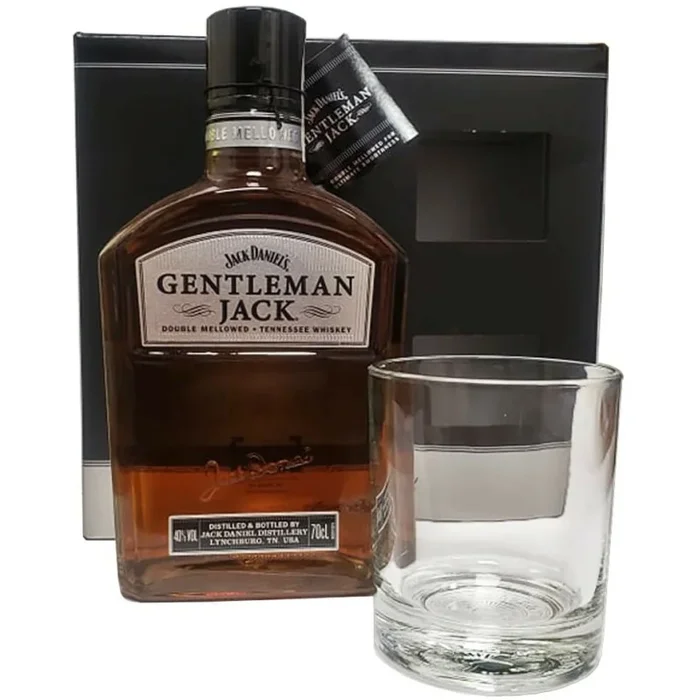 JACK DANIEL’S GENTLEMAN JACK Doppelt gereifter Tennessee Whisky + TASSEN 40% 0,7L