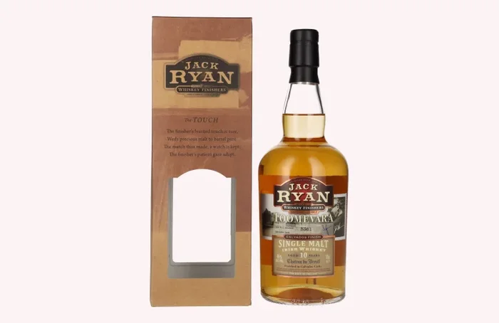 Jack Ryan TOOMEVARA 10 Years Old Single Malt Irish Whiskey Calavados Finish 46% Vol. 0,7l in Geschenkbox