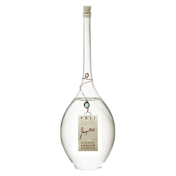 Jacopo di Poli Moscato Destillato d’Uva Grappa 0,5L 40% vol in Geschenkverpackung