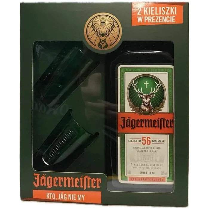 JÄGERMEISTER 35% + 2 Gläser
