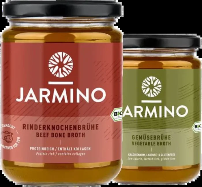 Jarmino Fastenkur 5 Tage (18x Rinderknochenbrühe + 12x Gemüsebrühe)