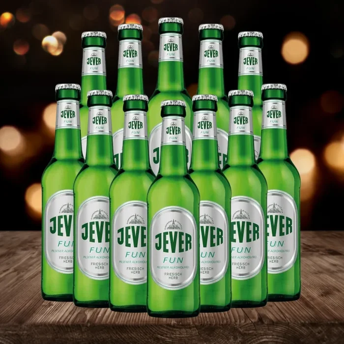 Jever Fun Alcohol Free Pilsner 330ml Bottles – 0.5% ABV (12 Pack)