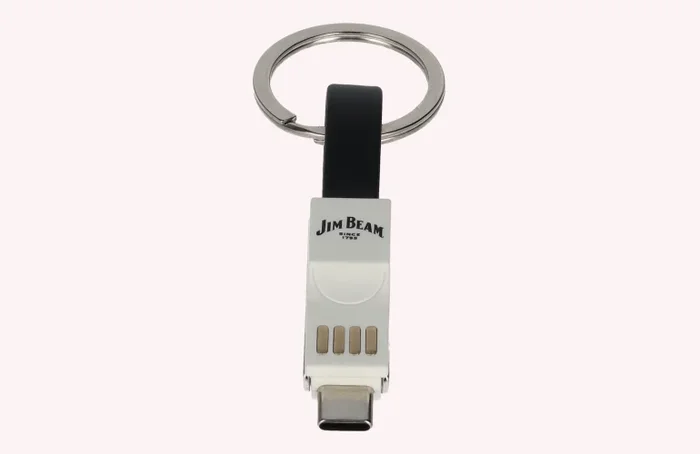Jim Beam Schlüsselanhänger mit USB-Kabel