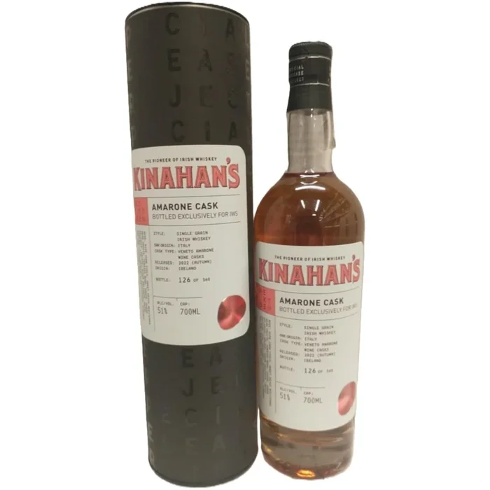 KINAHAN’S SRP NEXT GENERATION 01 AMARONE Single Grain Irish Whiskey 51%